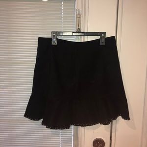 Black mini skirt